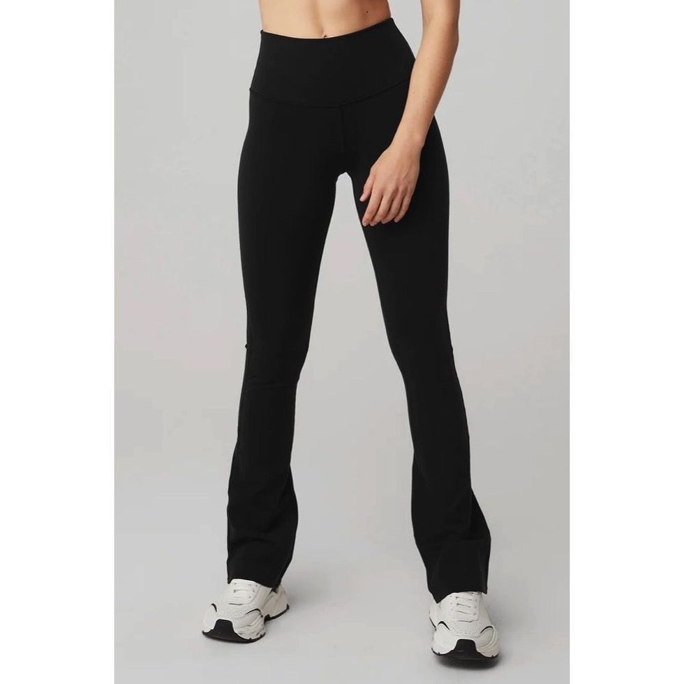 High-Waist Dreamy Wide Legging Pants in Black by Alo Yoga  Leggings are  not pants, Outfits with leggings, Cool outfits