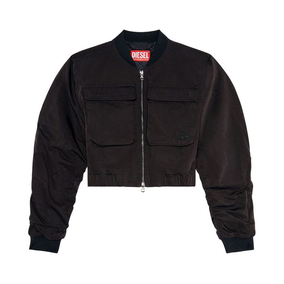 Cropped Bomber Jacket