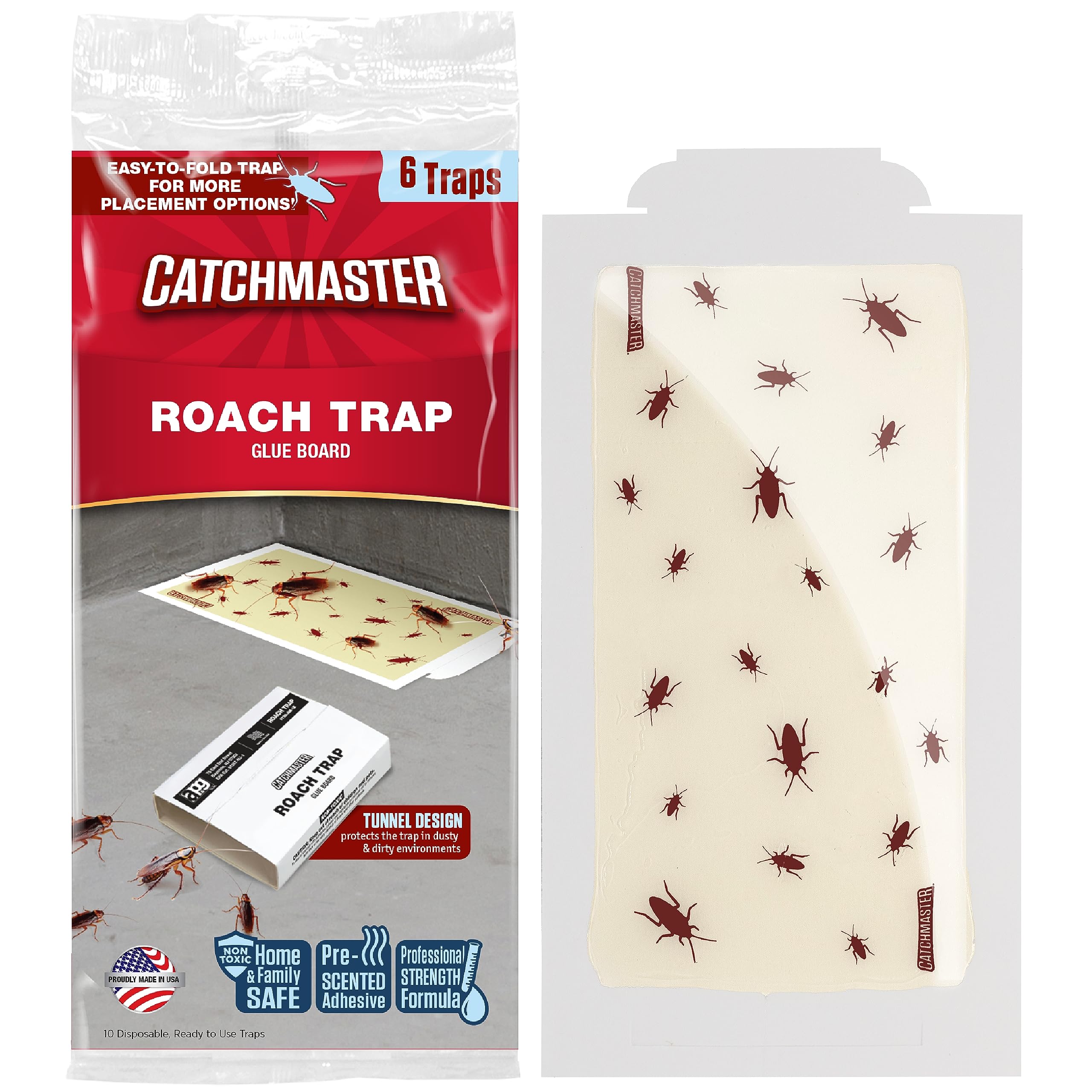 Catch-a Max Kit 4 Trampas De Pegamento Para Ratones Y Ratas