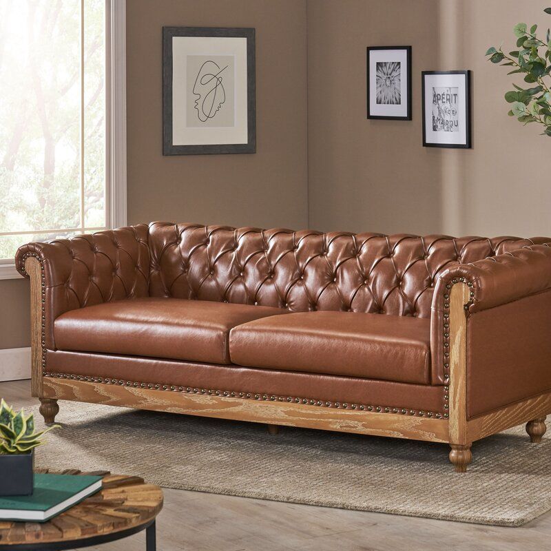 Comfiest leather outlet couches