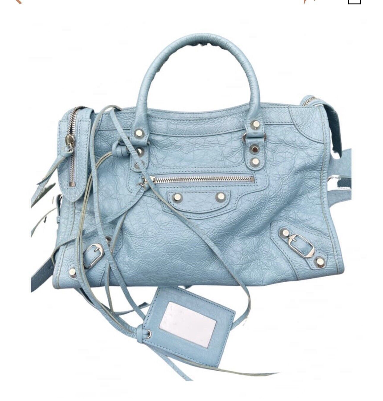 Balenciaga baby cheap blue bag