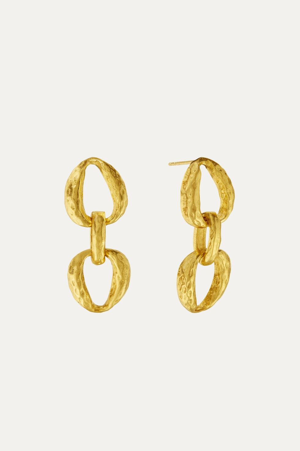 Isla Chain Drop Stud Earrings