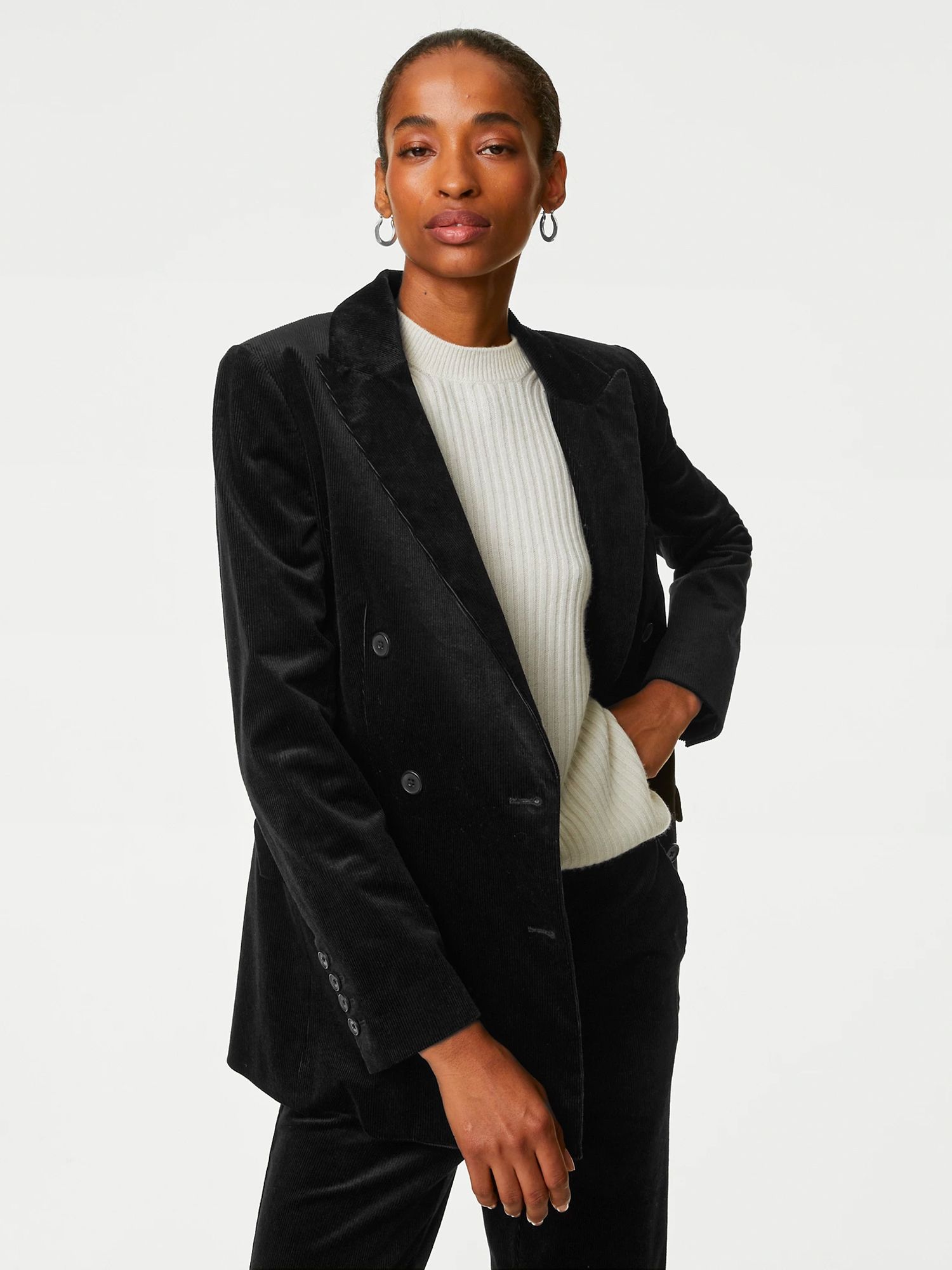 M&s hot sale cord jacket