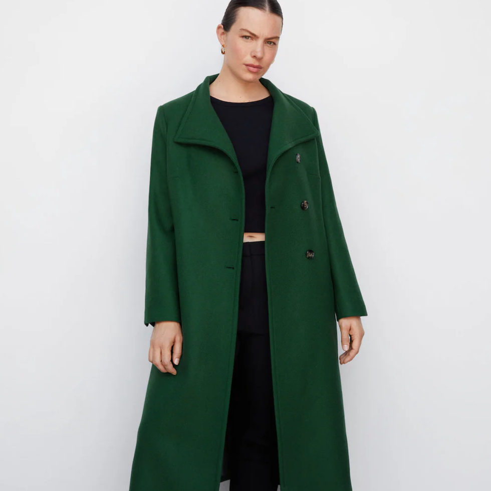 Woolen Coat With Belt