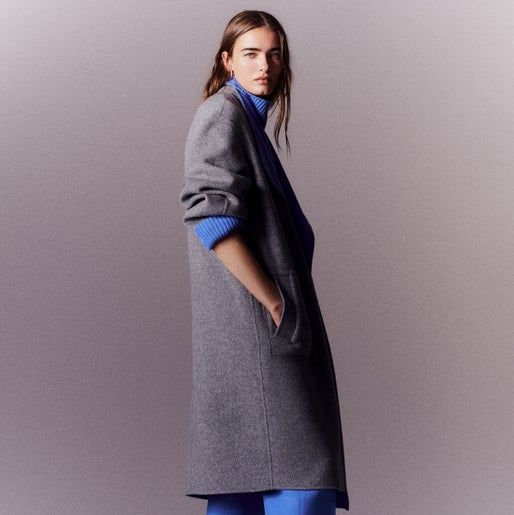 Charcoal Grey Wool/Cashmere Blend Greatcoat | He Spoke Style