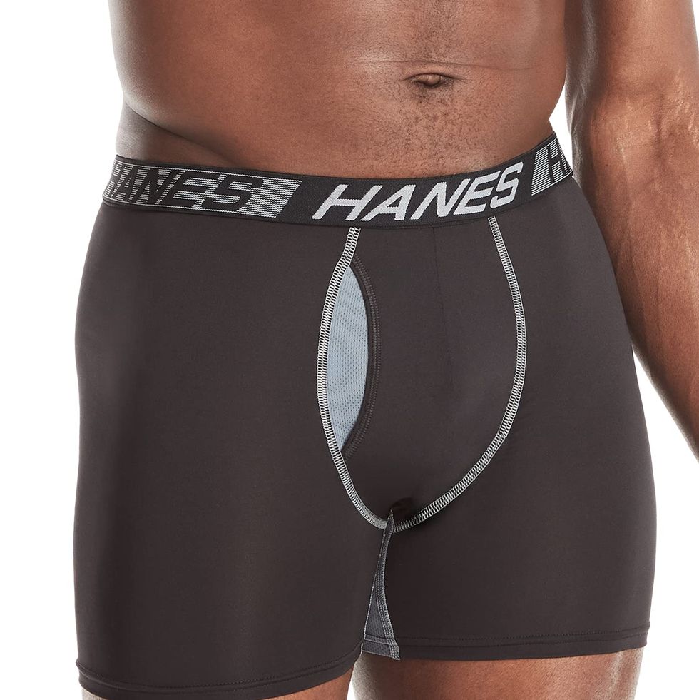 Hanes Ultimate Men's Stretch Boxer Brief Underwear, Moisture