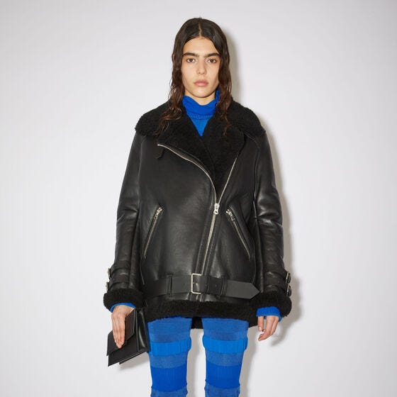 Leather Shearling Jacket Leather Shearling Jacket