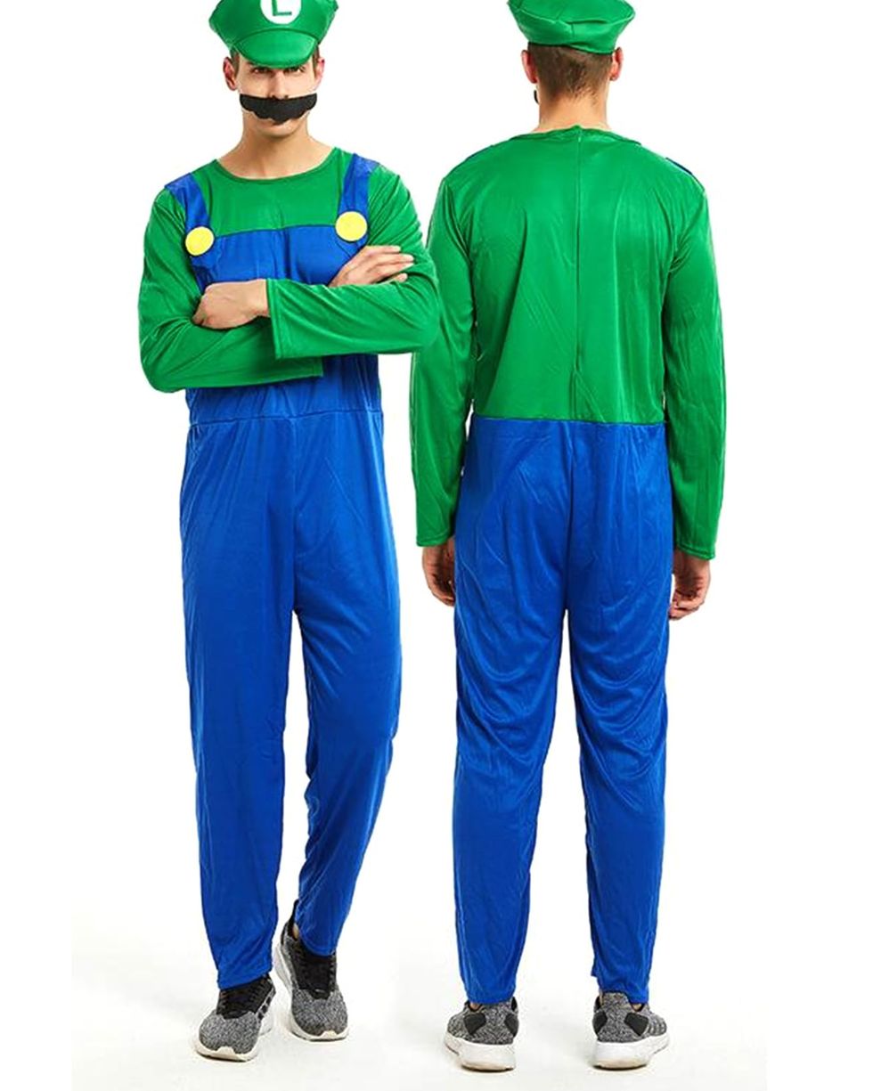 Super Mario Classic Luigi Costume for Adults