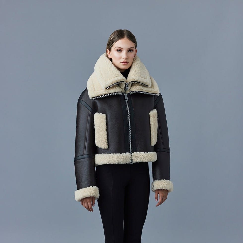 PENELOPA Sheepskin Jacket with Double Collar PENELOPA Sheepskin Jacket with Double Collar