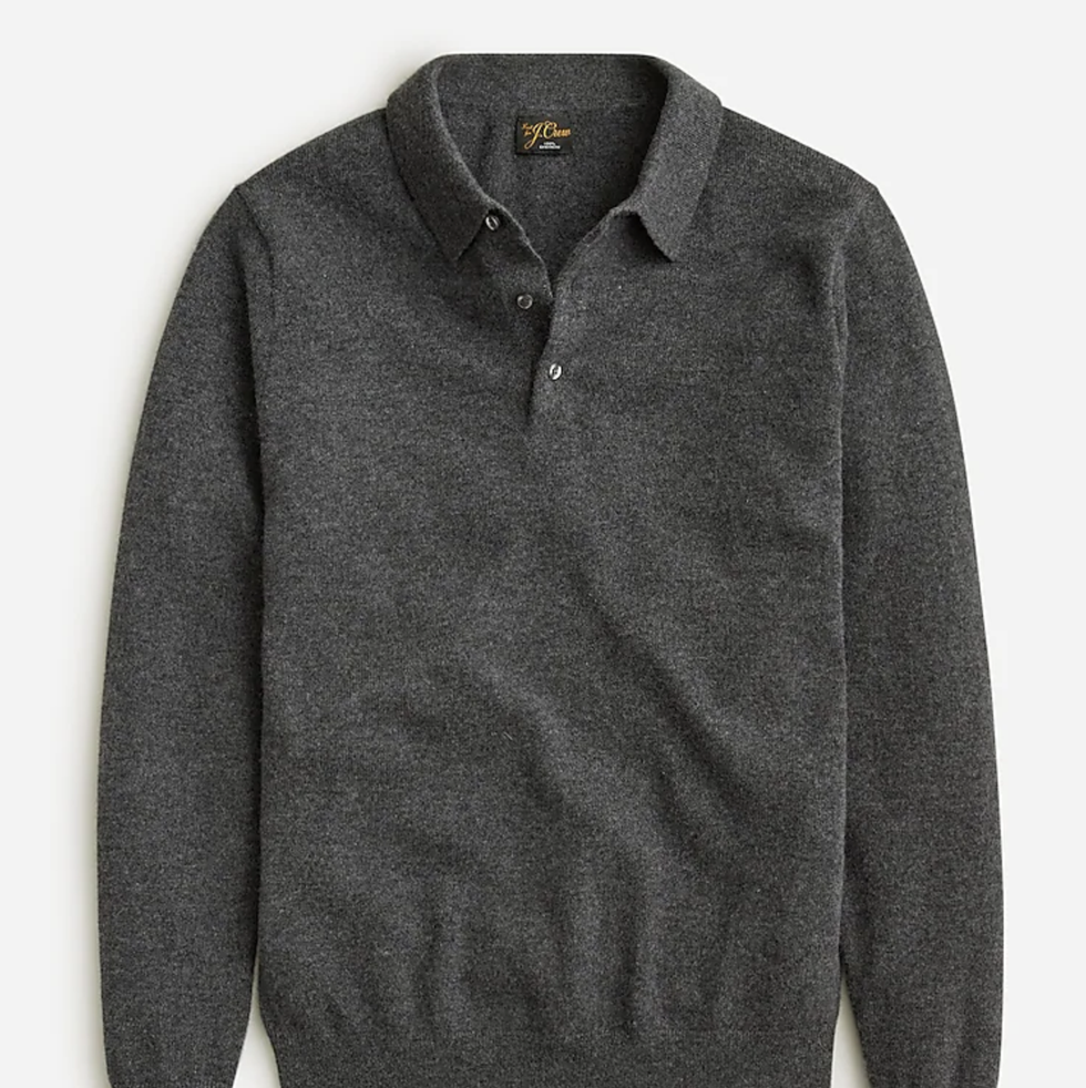 Cashmere Collared Sweater-Polo