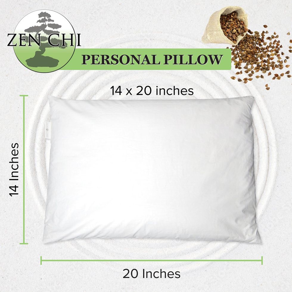 Curved Buckwheat Pillow for Combination Sleepers