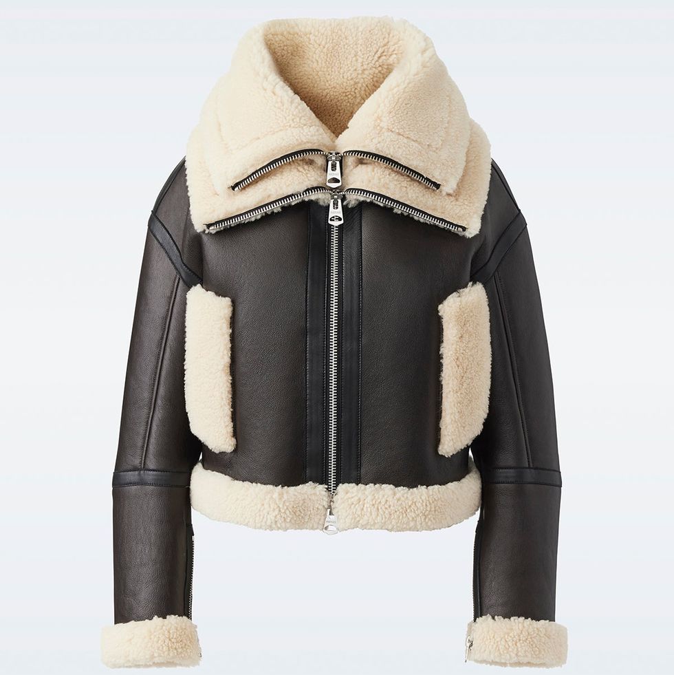 PENELOPA Sheepskin jacket with double collar