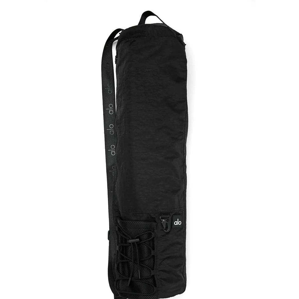 Alo Yoga Black Traverse Neoprene Large Duffle Weekender Gym Bag
