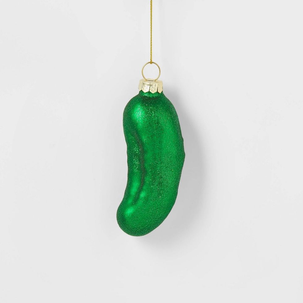 Glass Pickle Ornament 
