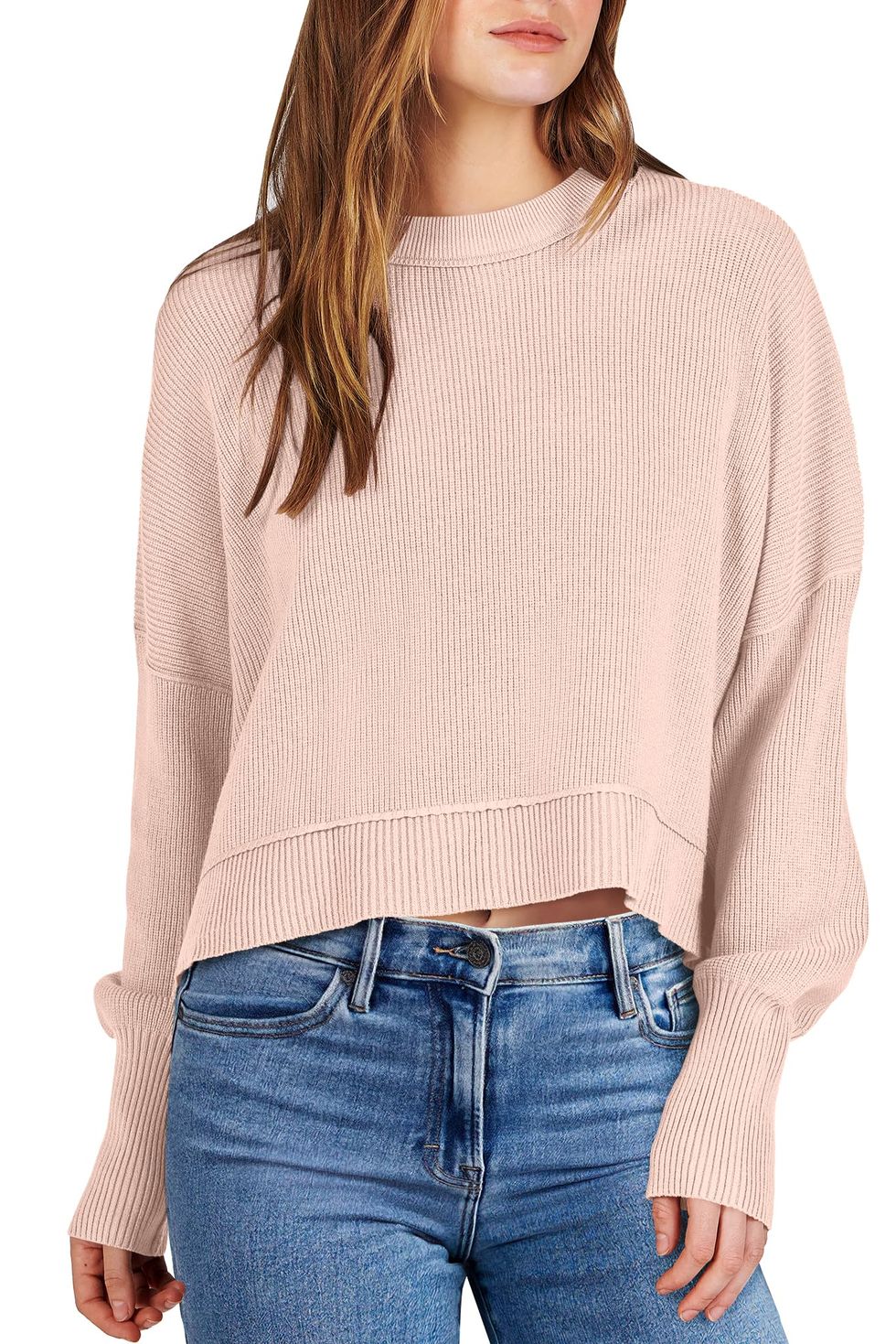 Cropped Pullover Sweater