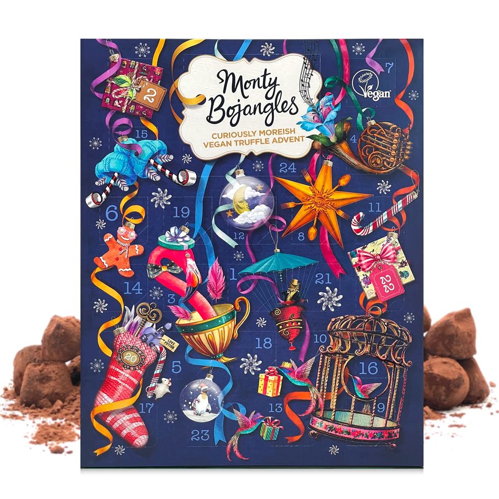 Advent Calendar with Cocoa Dusted Chocolate Vegan Truffles
