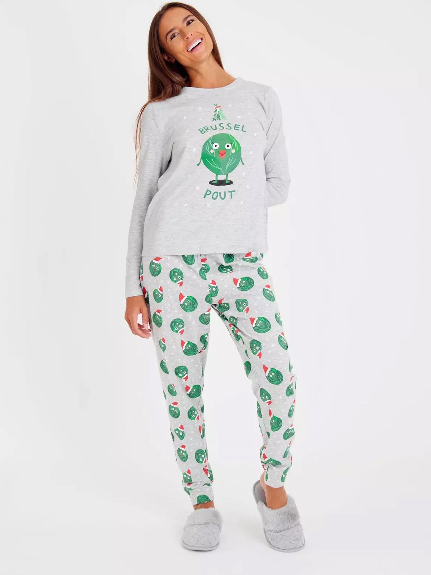 Womens cheap santa pyjamas