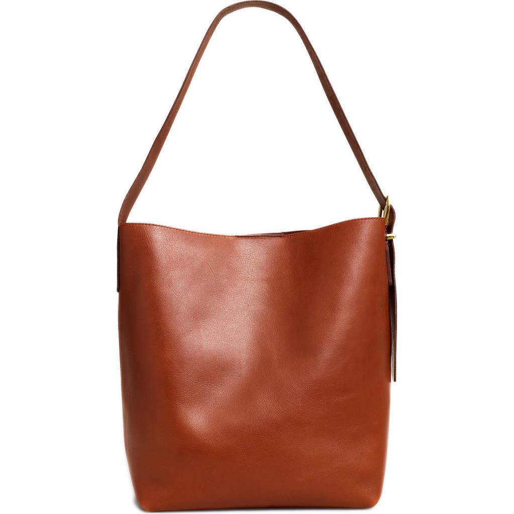 Katie Holmes Leather Tote Bag from Madewell Nails Quiet Luxury