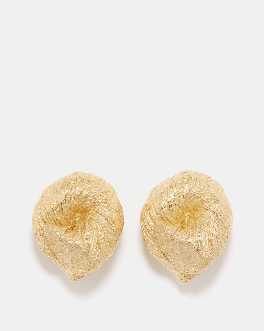 Cord Gold-Plated Earrings