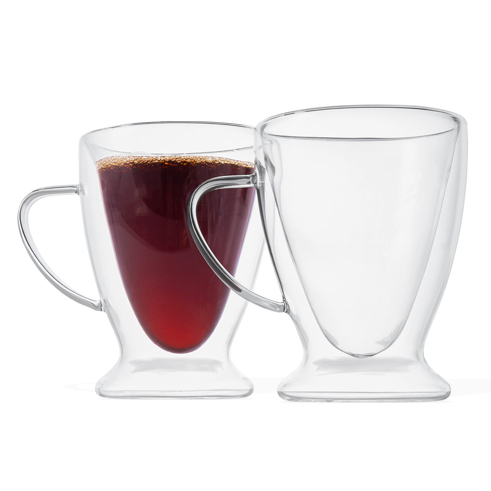 Clear Double-Wall Glass Coffee Mug