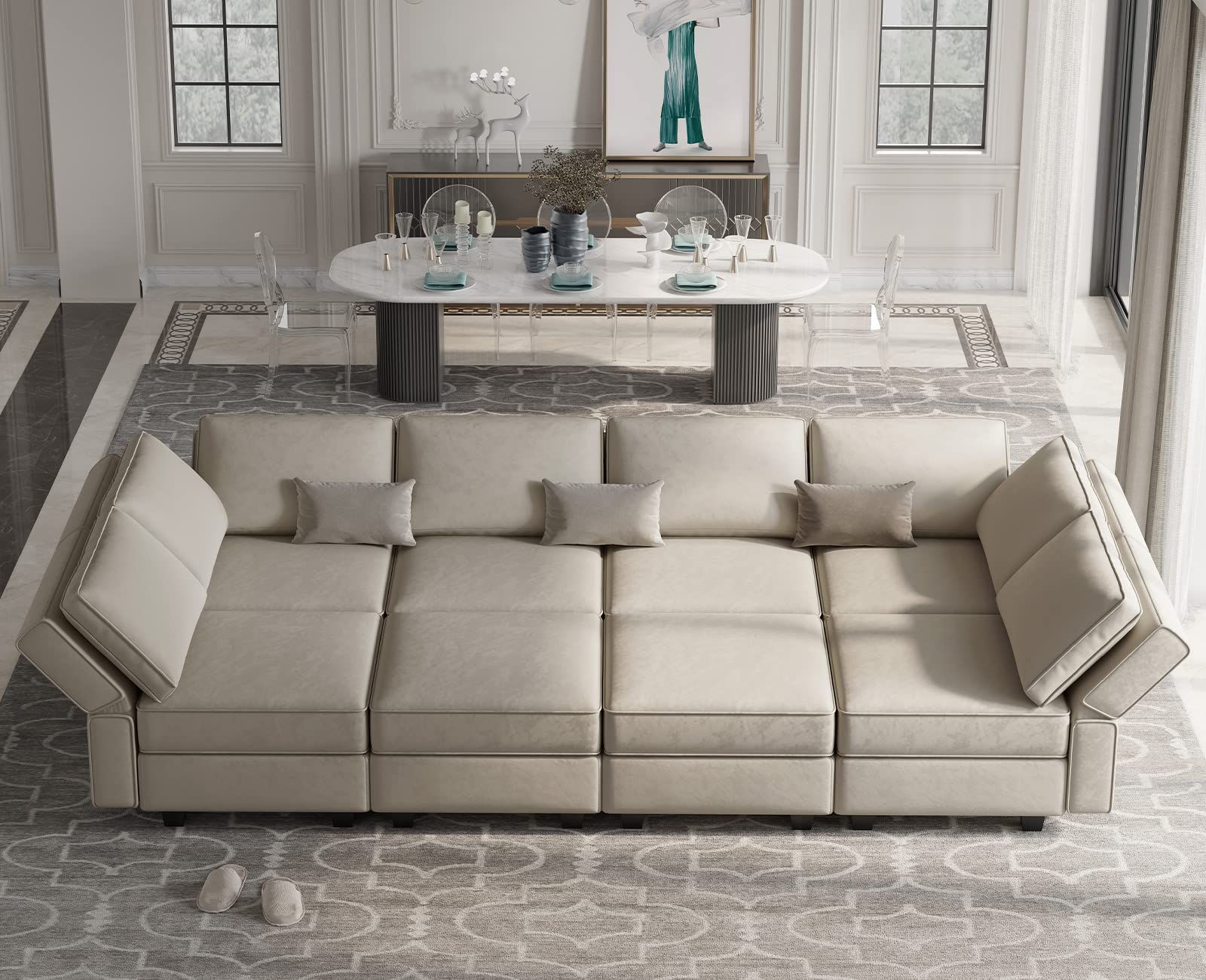 Comfy sectional sleeper deals sofa