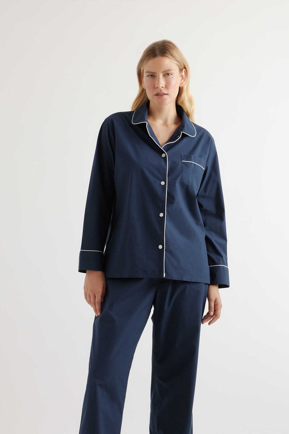 PajamaGram Pajama Set For Women - Pajamas Women Jersey Boyfriend, 100%  Cotton