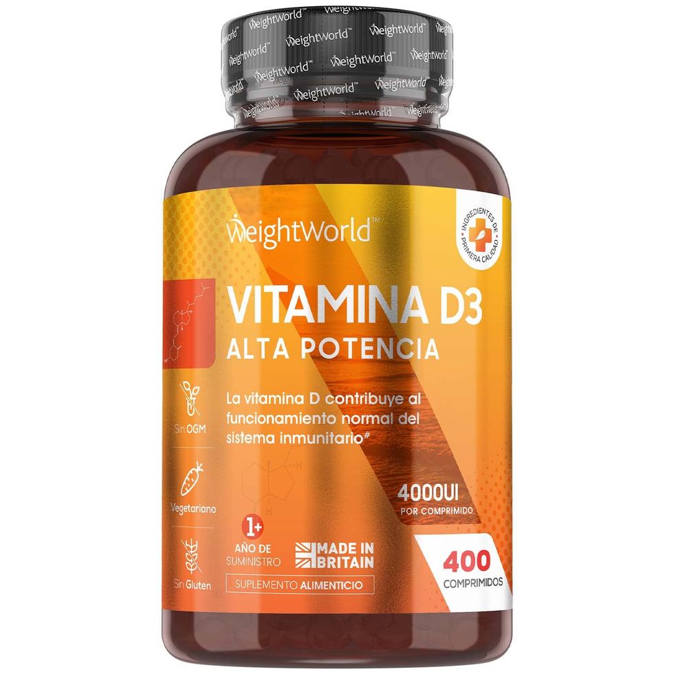 Vitamina D3 4000 UI Dosis Alta - 400 Días de Suministro, Vitamina D Colecalciferol Vegetariano Contribuye a la Función Normal del Sistema Inmunológico, Para los Músculos y Huesos, 400 Comprimidos