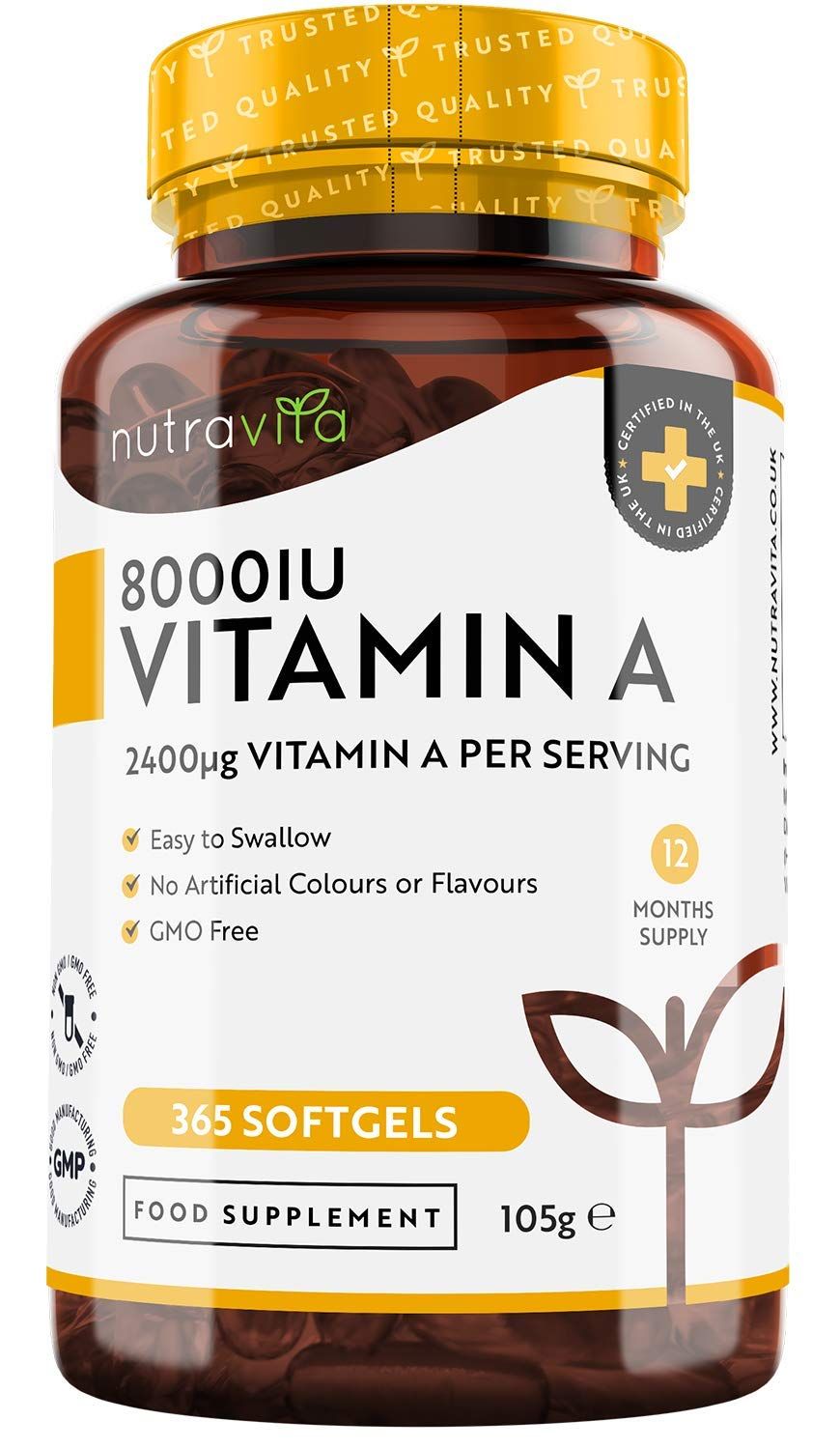 Nutravita Vitamina A 8000 UI 
