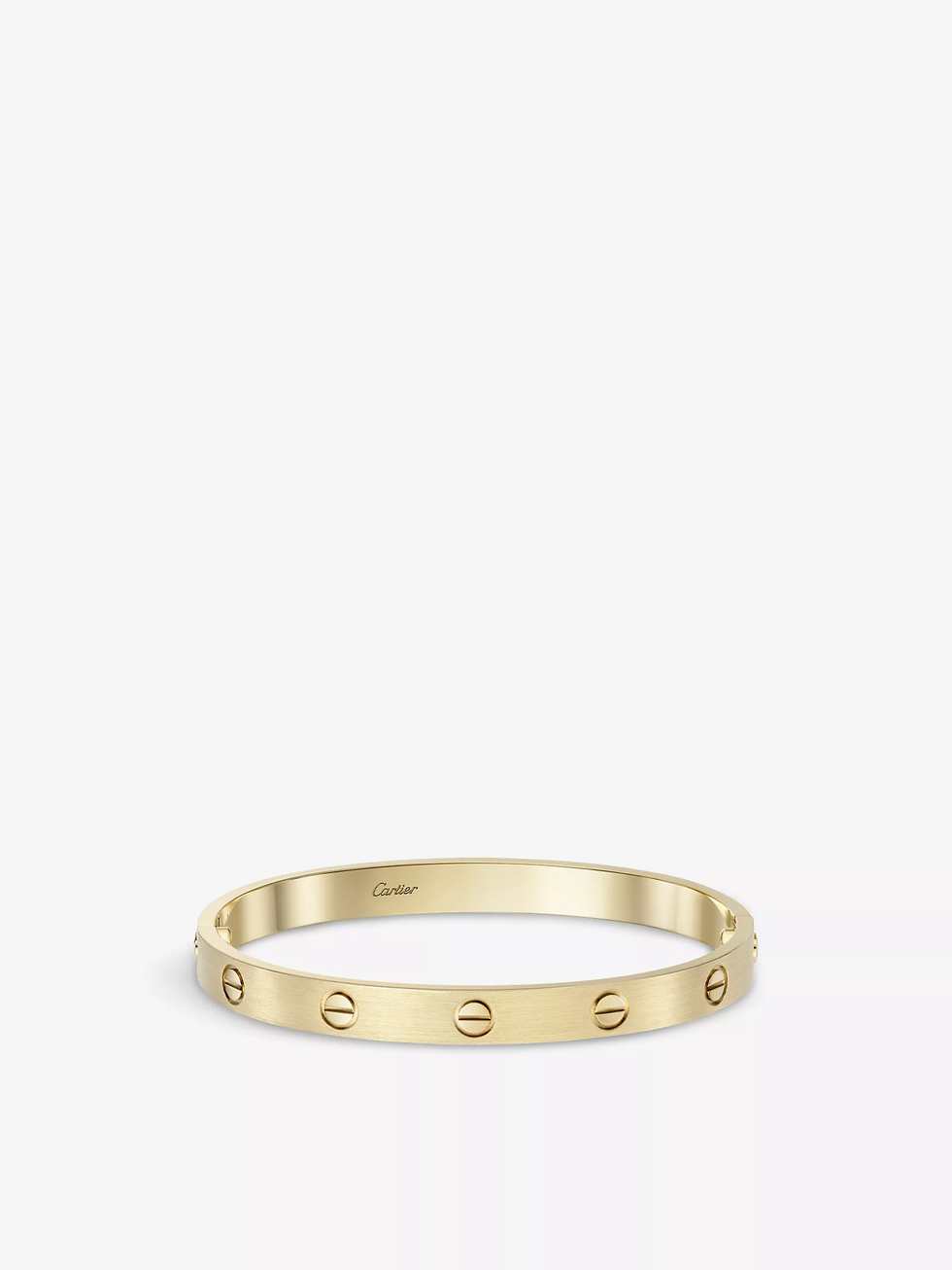LOVE brushed 18ct yellow-gold bracelet