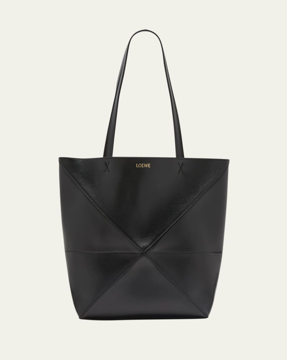 Puzzle Leather Tote Bag