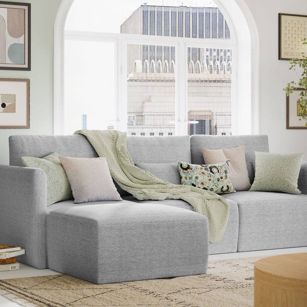 Modular Sectional Sofa With Ottoman