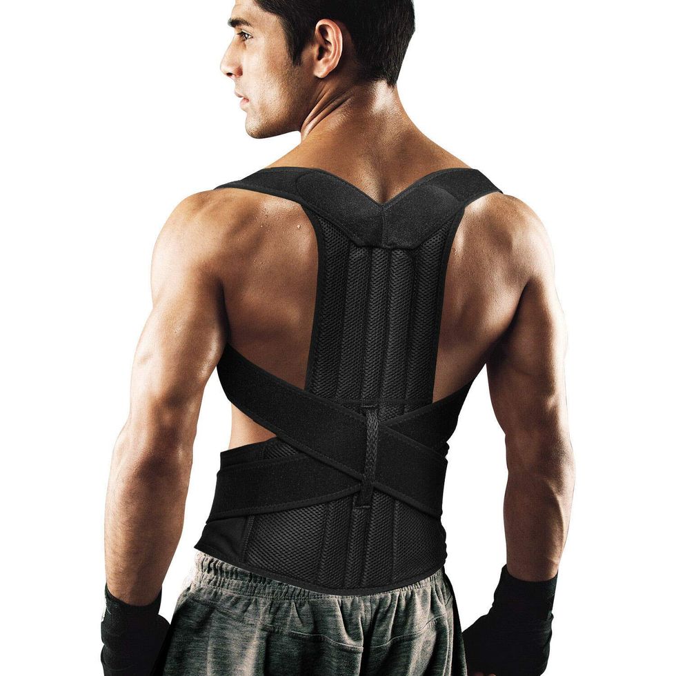 SHAPERKY Posture Corrector for Women and Men, Adjustable Upper Back Brace  for Posture Hunchback Support and Providing Pain Relief from Neck, Shoulder,  and Upper Back,S/M(29-36 Small/Medium(29-36)