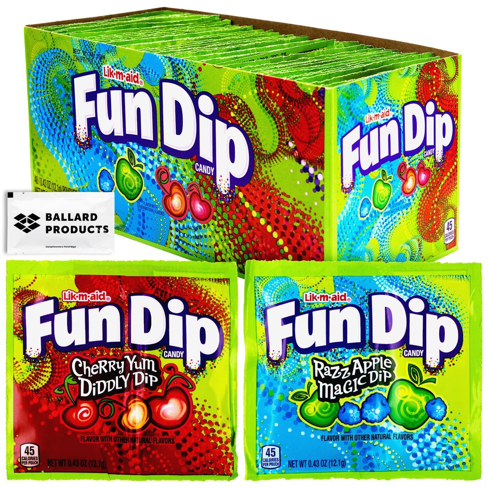 Fun Dip Bulk Case of 48 Packets of 2 Flavors