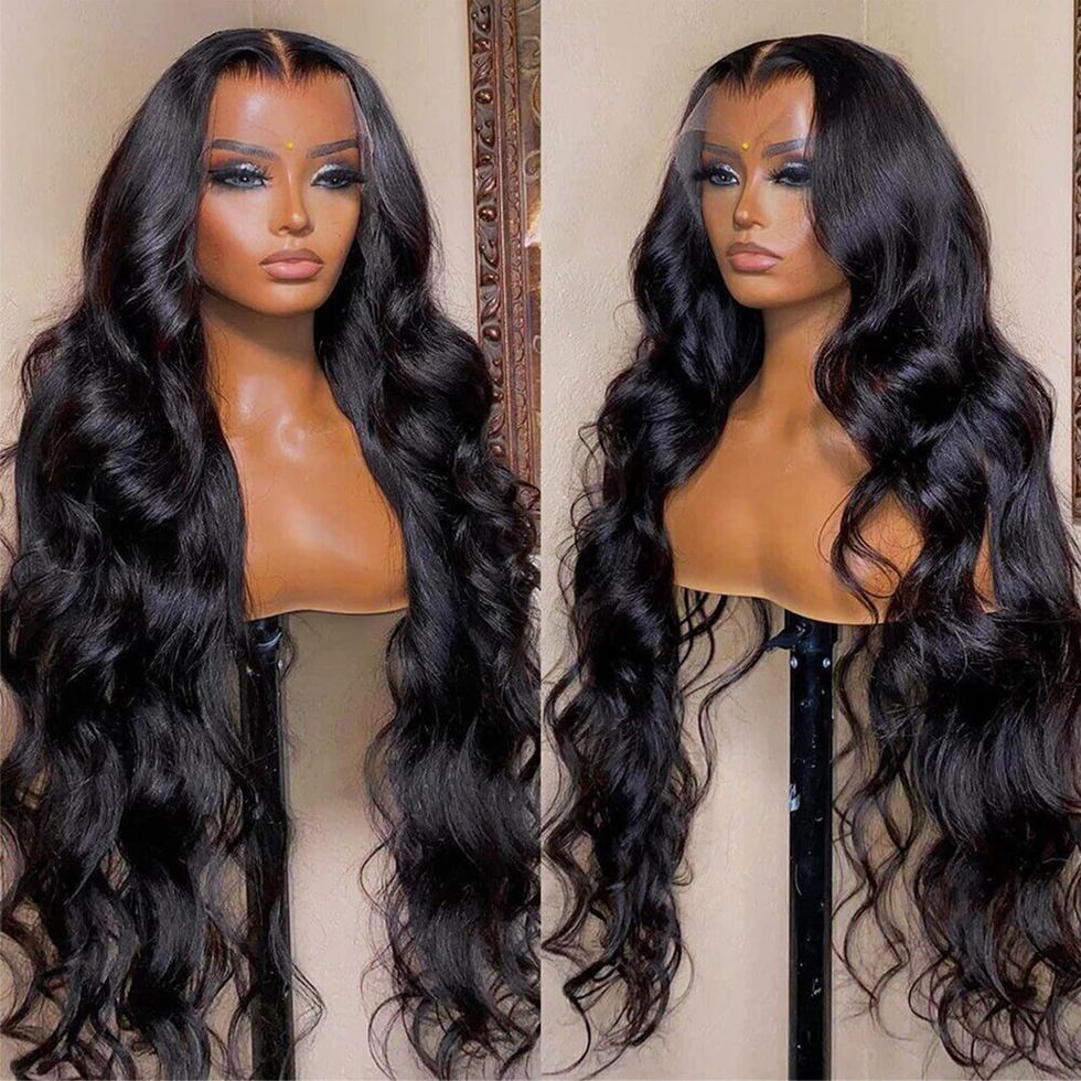  Headband Wigs Human Hair Deep Wave No Lace Front Wigs for  Black Women Unprocessed Virgin Hair Wet Curly Wigs Machine Made Glueless  Headband Wig Easy to Wear Wigs 12 inch (
