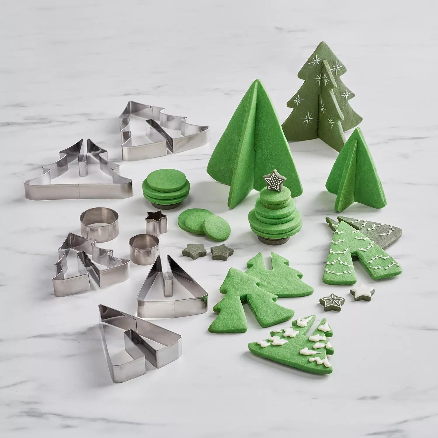 Christmas tree cookie cutter set sale