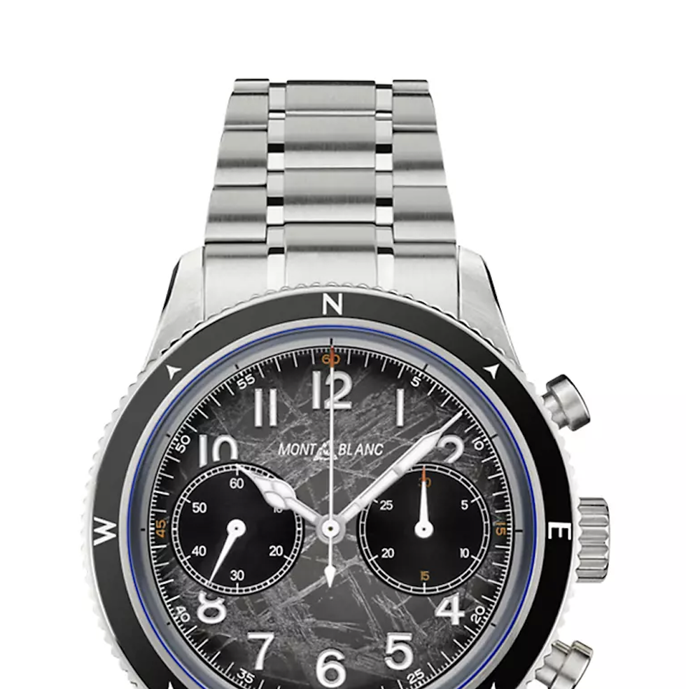 Montblanc 1858 Stainless Steel Automatic Chronograph Watch 