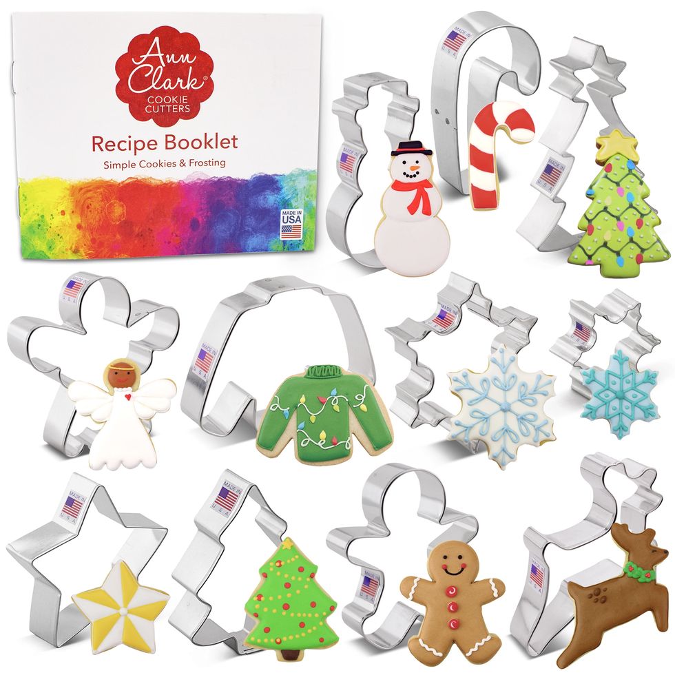 Wilton Christmas Shapes Metal Cookie Cutter Set, 18-Piece