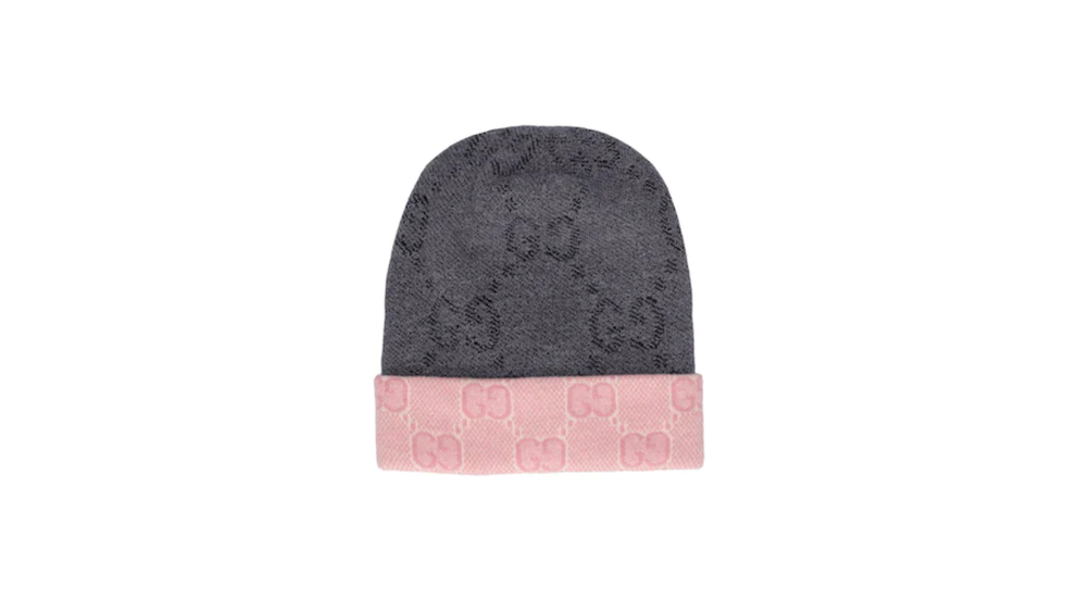 Cappello in maglia di lana Gucci con logo 