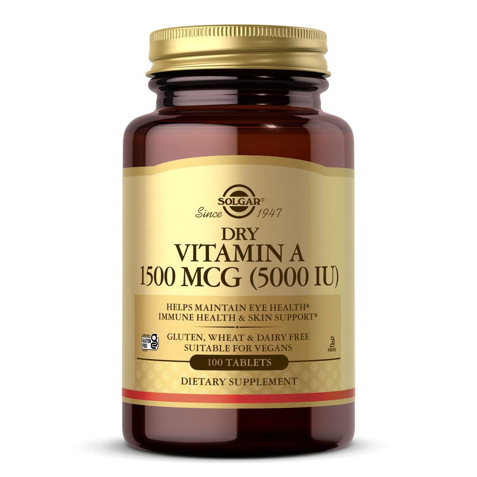 Solgar Vitamina A Seca 5000 UI Comprimidos - Envase de 100