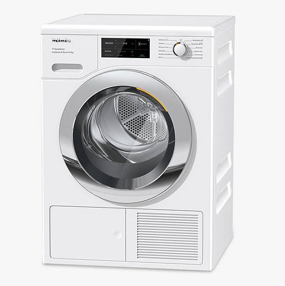 Miele TEL785WP Freestanding Heat Pump Tumble Dryer, 9kg load