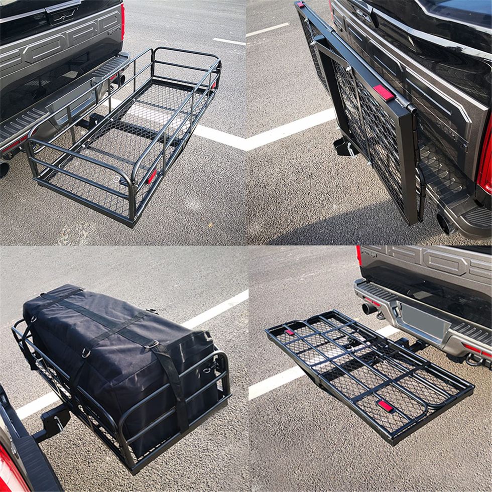 Folding Hitch Mount Cargo Carrier