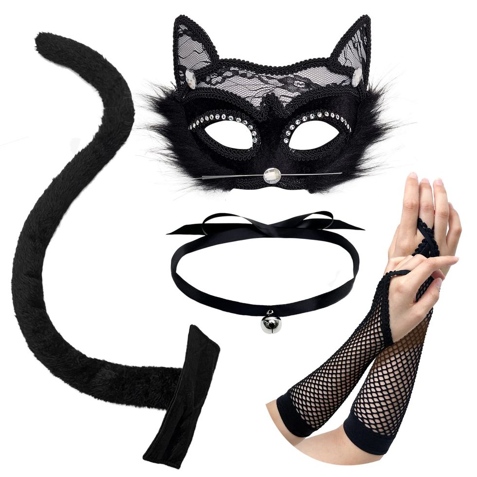 Cat Masquerade Mask and Tail 