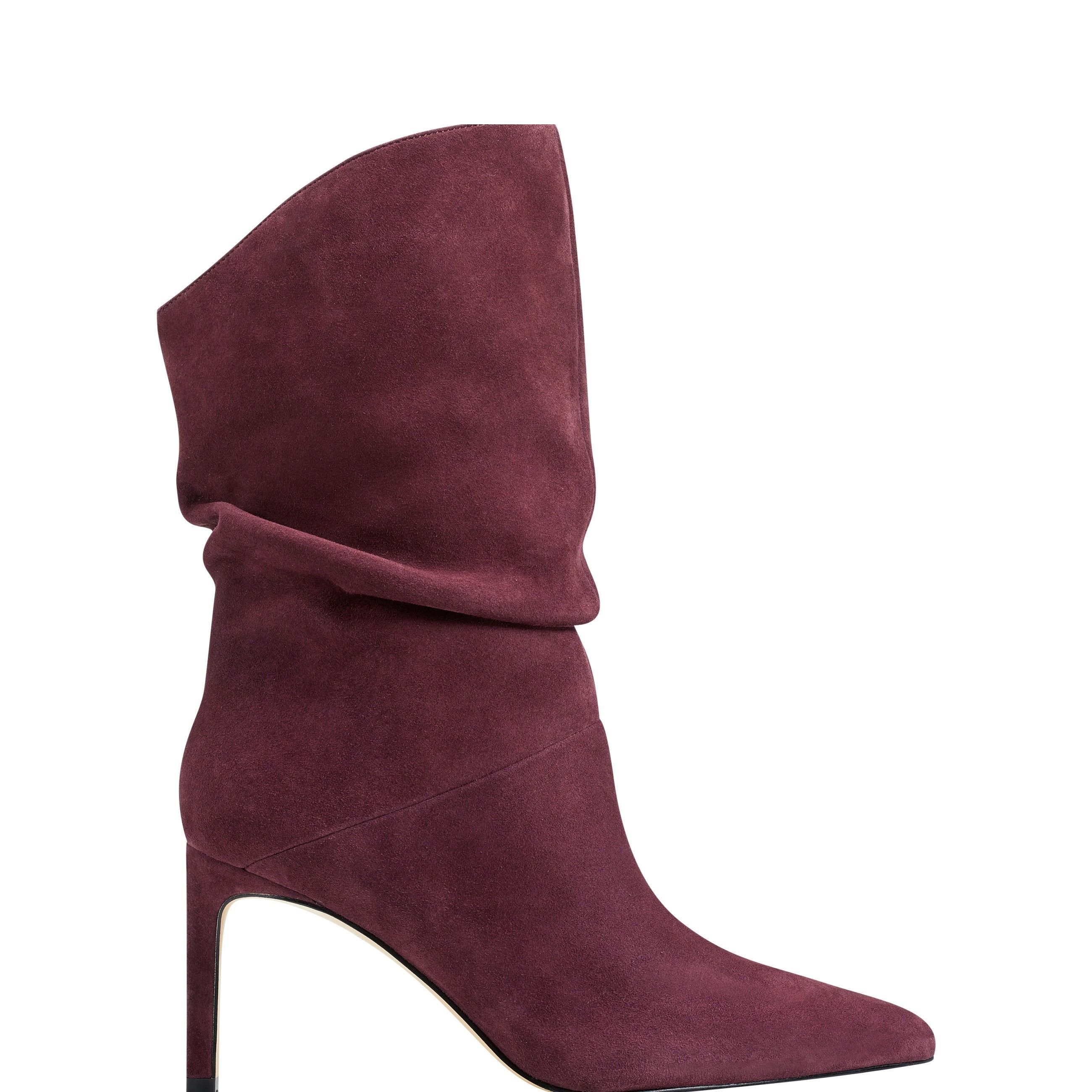 Burgundy cheap slouch boots