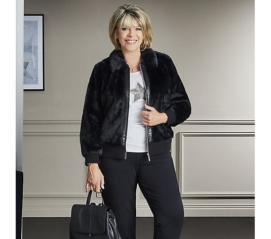 Ruth Langsford Faux Leather Cigarette Trouser Regular - QVC UK