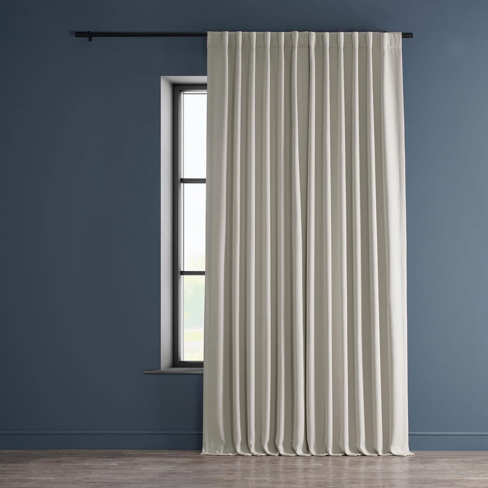 Faux linen curtains