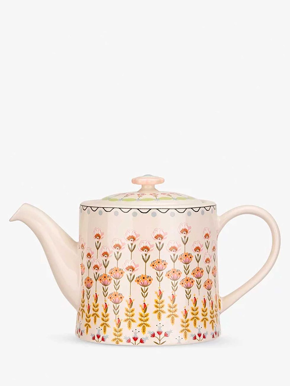 Painted Table Stoneware Teapot,1L, Multi