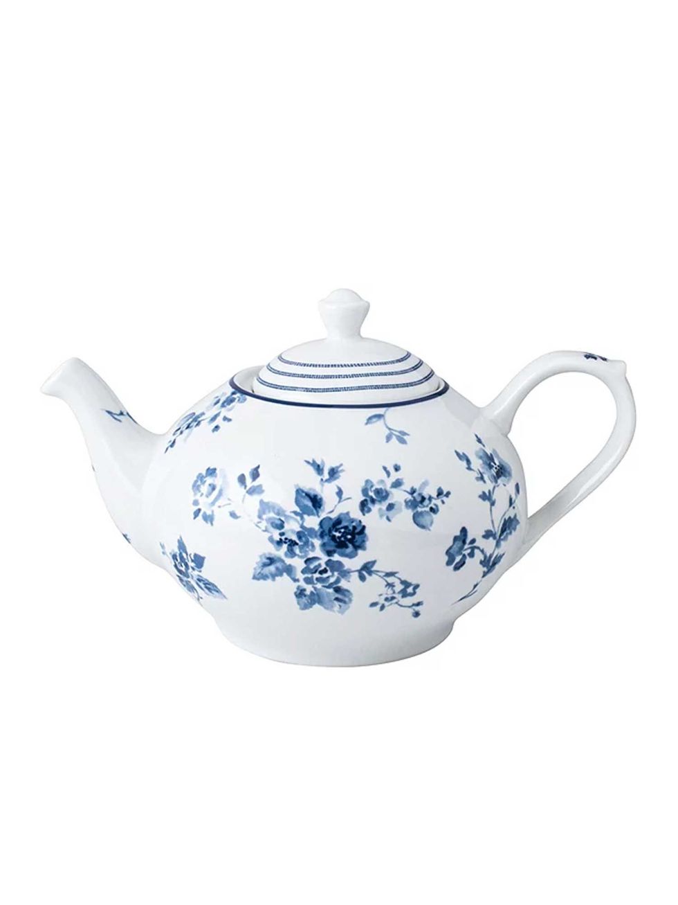 Blueprint China Rose Teapot, 1.6L, Blue/White