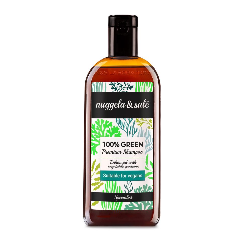 100% Green Premium Shampoo con Proteine Vegetali, 250 ml