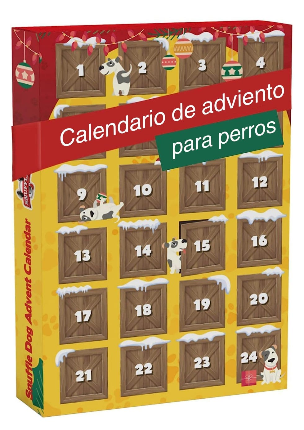 Calendario con golosinas para perro