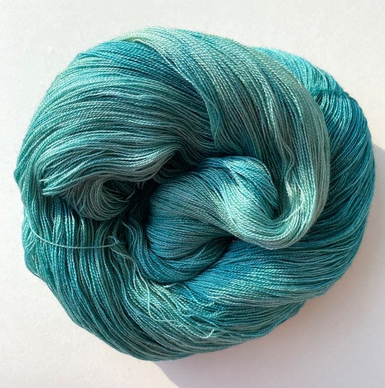 Lion Brand Yarns Sport weight Oh Baby Organic Turquoise
